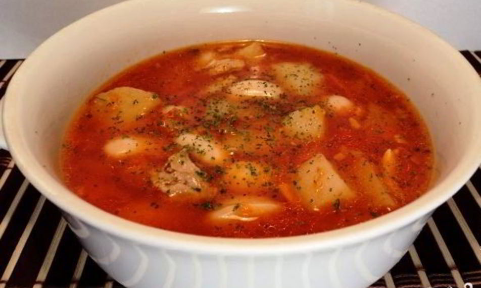 Рецепт куриного супа с белой фасолью