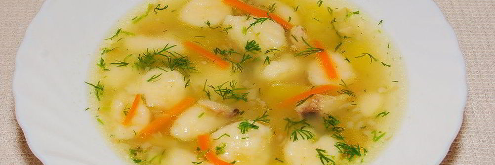 Куриный суп с клецками