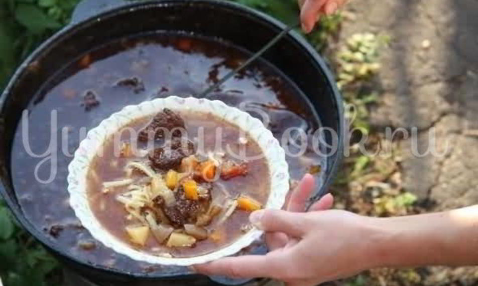 Рецепт лагмана на костре