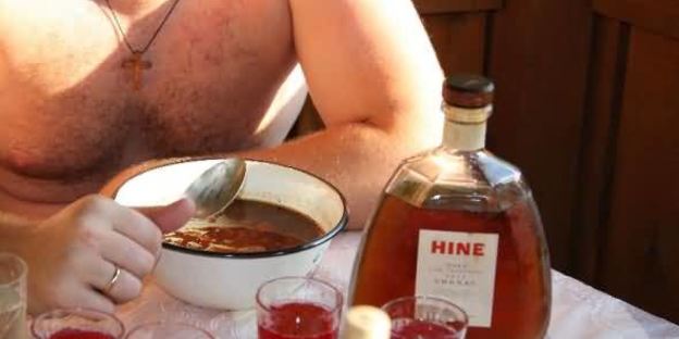 лагман на костре