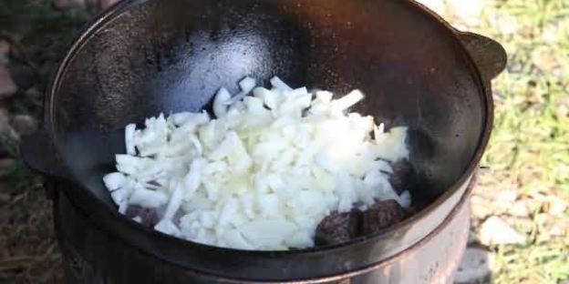 лагман на костре