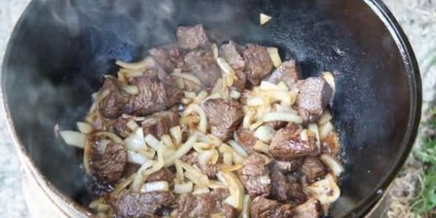 лагман на костре