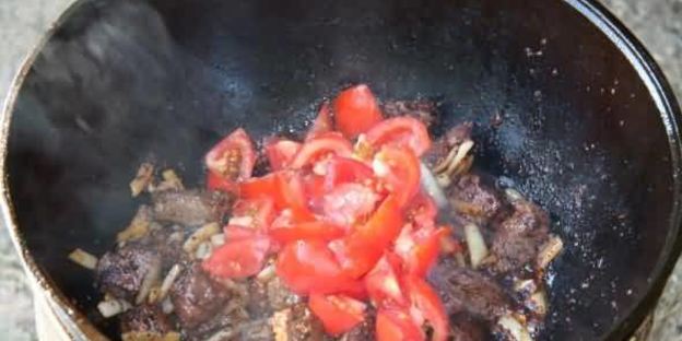 лагман на костре