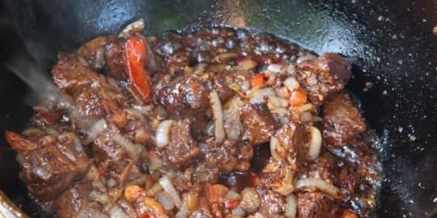 лагман на костре