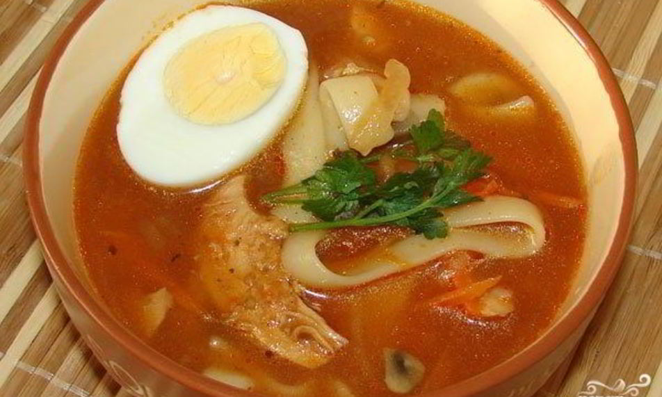 Рецепт лагмана с грибами