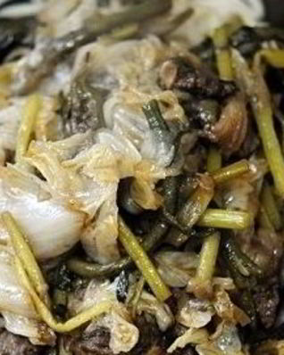 Лагман с квашеной капустой