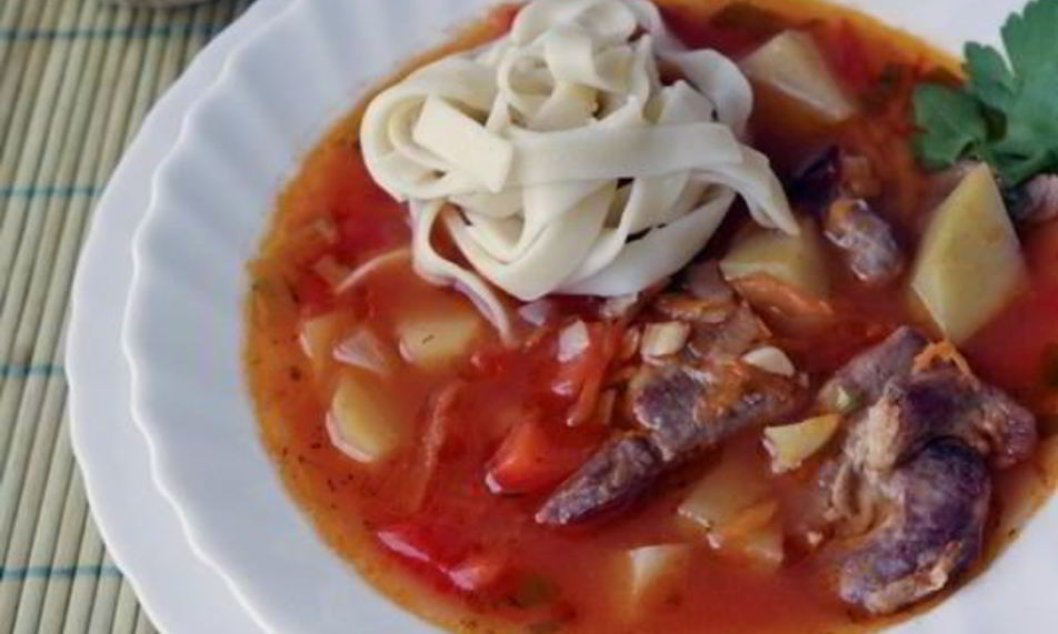 Рецепт лагмана с овощами