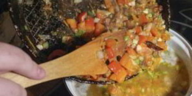 лагман с овощами