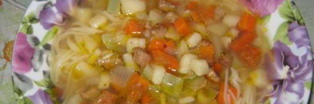 Лагман с редькой