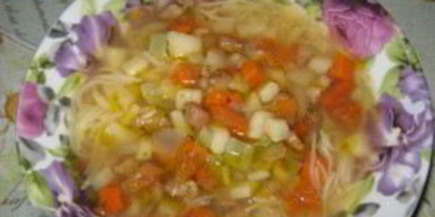 лагман с редькой