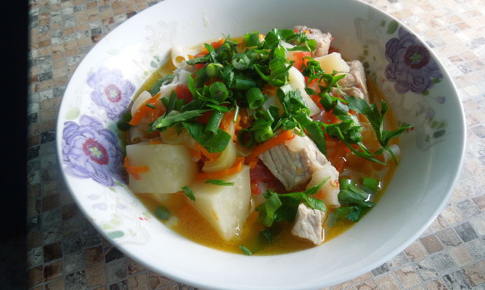 Рецепт лагмана со свининой в мультиварке