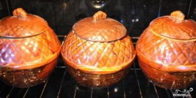 лагман в горшочках