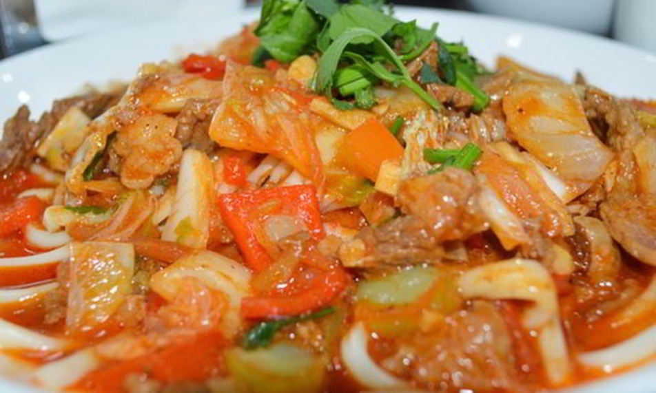 Рецепт ленивого лагмана с курицей