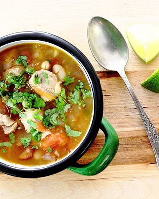 Мексиканский суп с фасолью