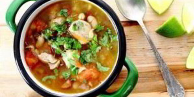 мексиканский суп с фасолью