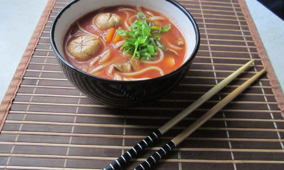 Рецепт мисо суп с курицей и лапшой удон