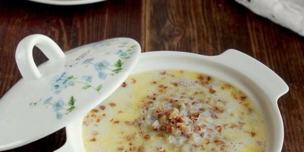 молочный суп с гречкой
