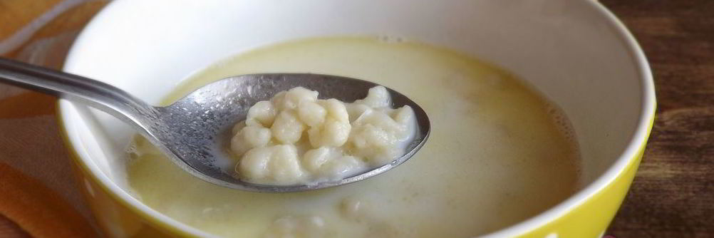 Молочный суп с клецками