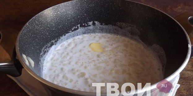 молочный суп с клецками