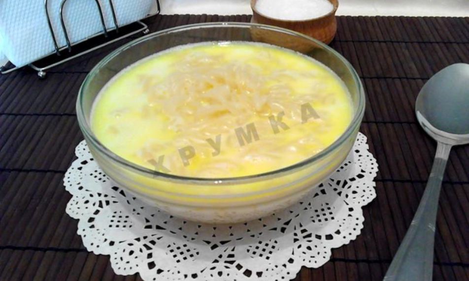 Рецепт молочного супа с макаронами