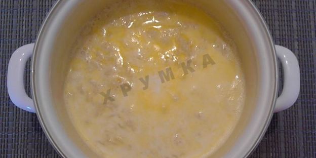 молочный суп с макаронами