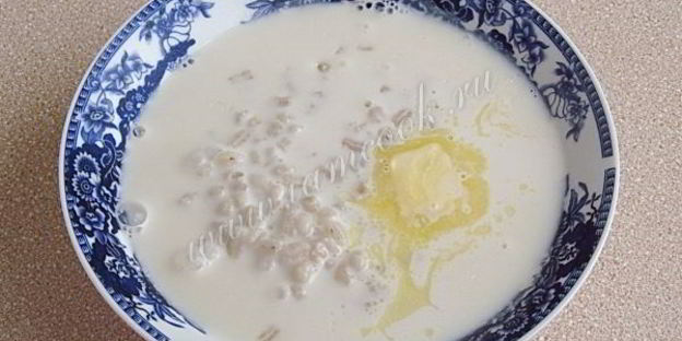 молочный суп с перловой крупой