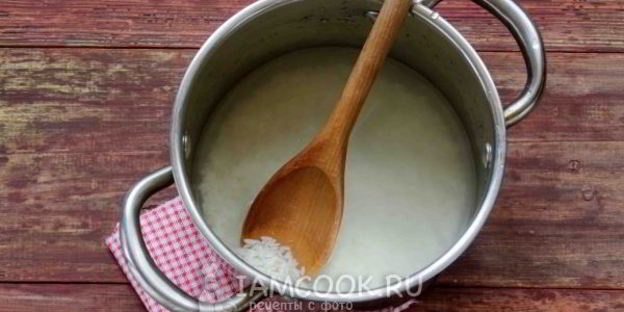 молочный суп с рисом