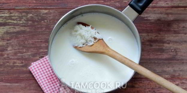 молочный суп с рисом