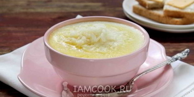 молочный суп с рисом