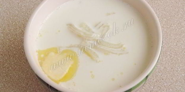 суп молочный по-могилевски