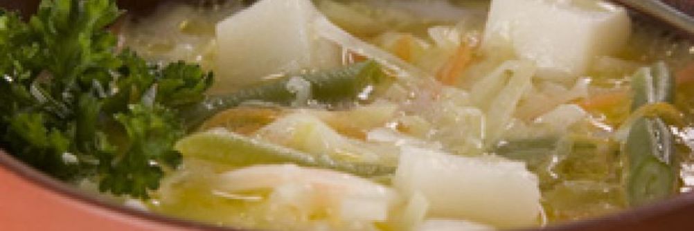 Суп молочный с овощами