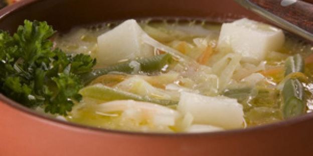 суп молочный с овощами