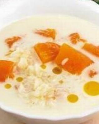 Суп молочный с тыквой