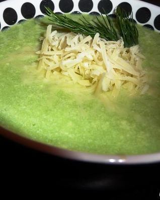 Сырно-молочный суп с брокколи