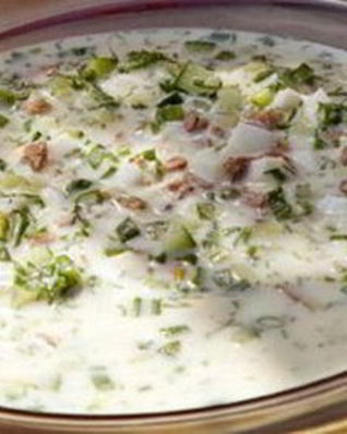 Ашхабадская окрошка с бараниной