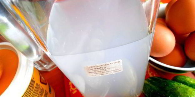 деревенская окрошка на березовом соке