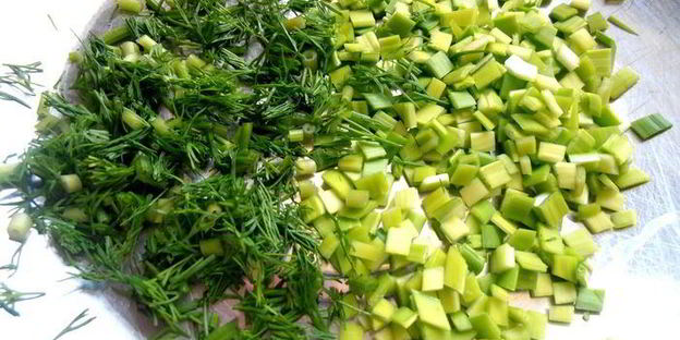 деревенская окрошка на березовом соке