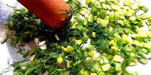 деревенская окрошка на березовом соке