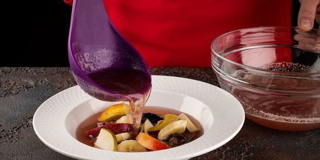 десертная окрошка с нектаринами