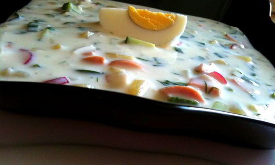 Рецепт кефирной окрошки для окрошки