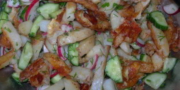 килька в томате с жареной картошкой