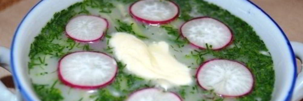 Классическая окрошка на кефире