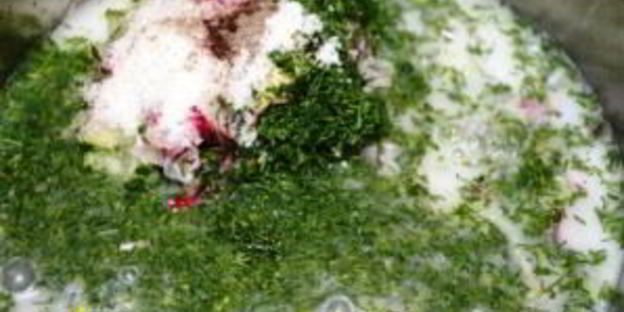 классическая окрошка на кефире