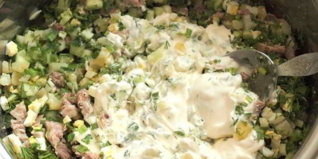 мясная окрошка