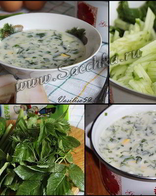 Окрошка деревенская