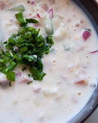 Окрошка кефирная