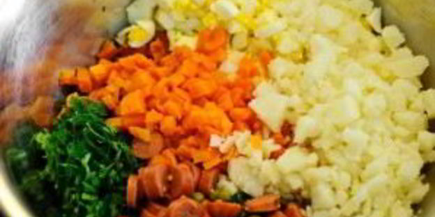 окрошка классическая на кефире