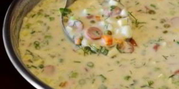 окрошка классическая на кефире