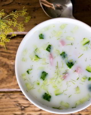 Окрошка классическая на воде