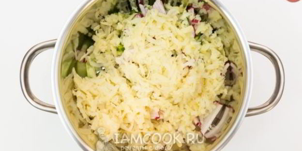 окрошка на греческом йогурте